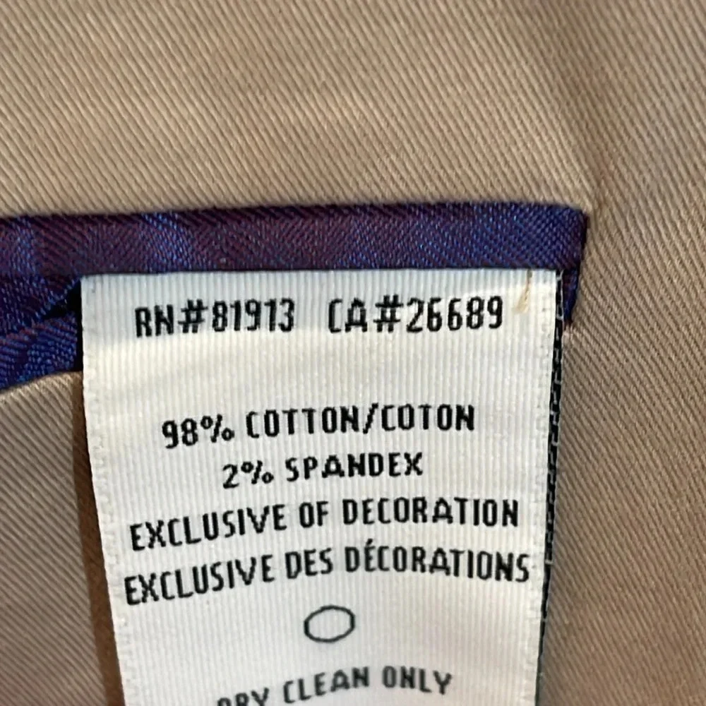 Robert Graham tan mens 42 classic fit coat